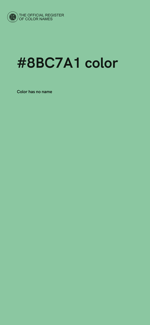 #8BC7A1 color image