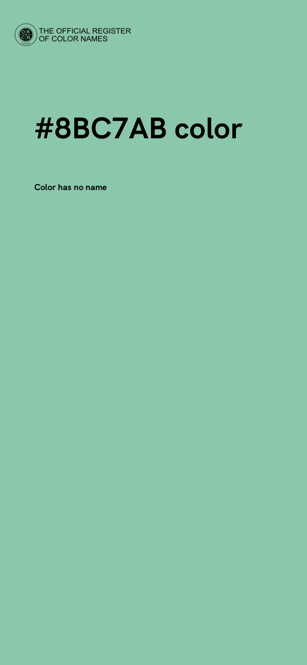 #8BC7AB color image