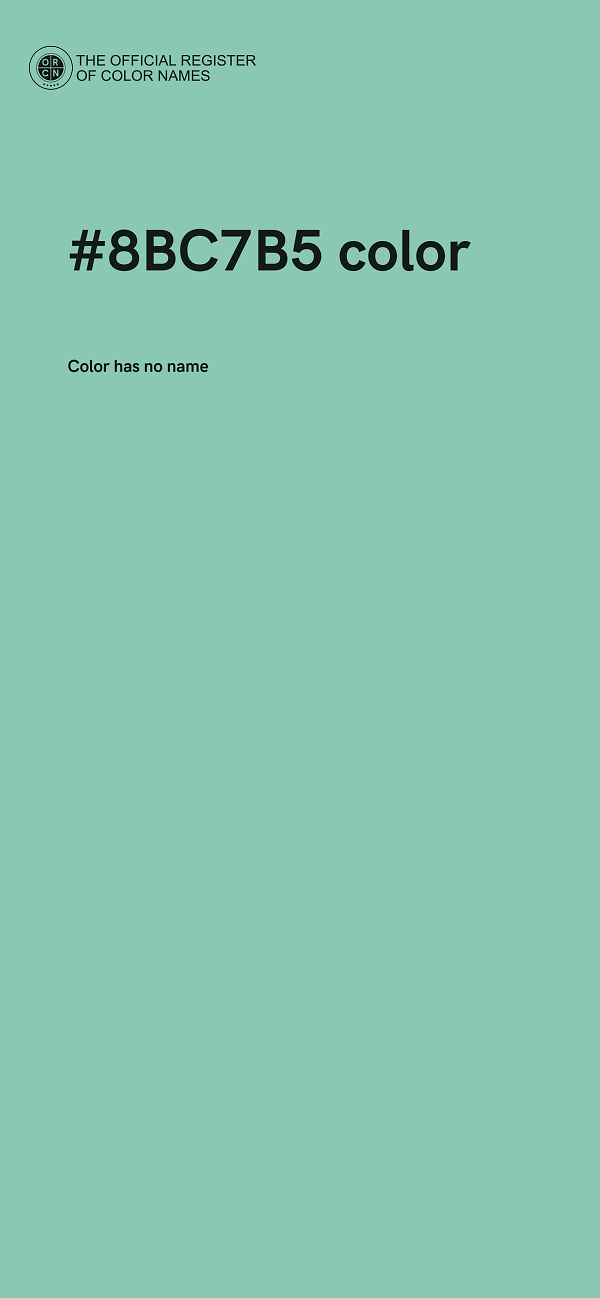 #8BC7B5 color image