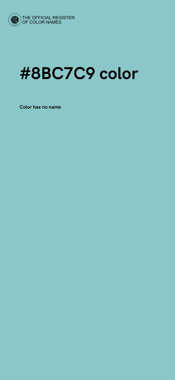 #8BC7C9 color image