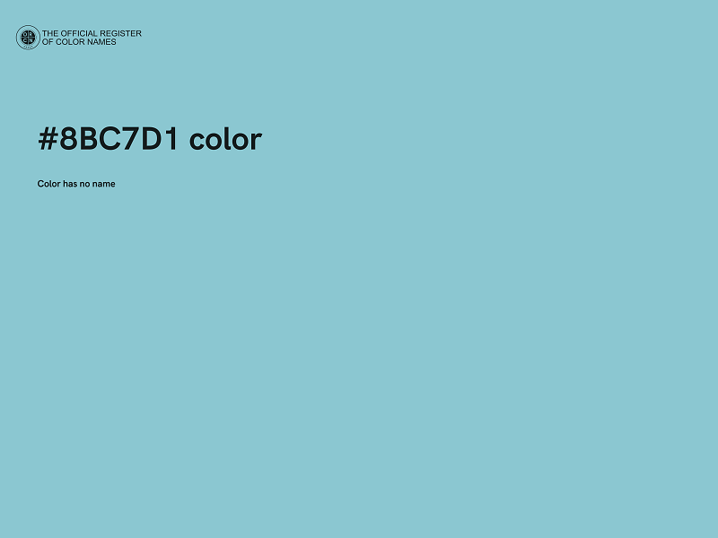 #8BC7D1 color image