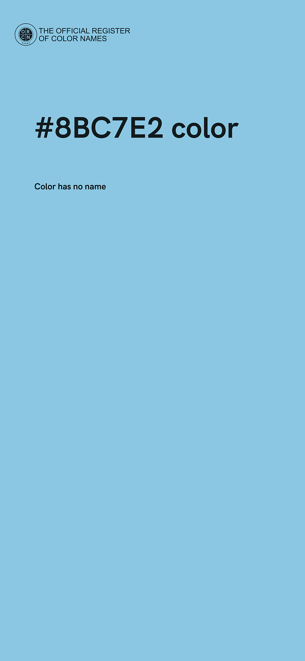#8BC7E2 color image