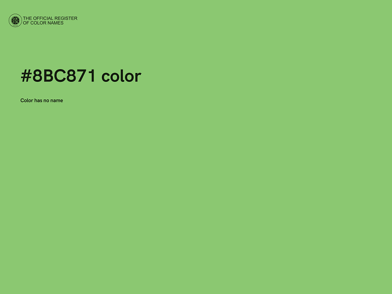 #8BC871 color image