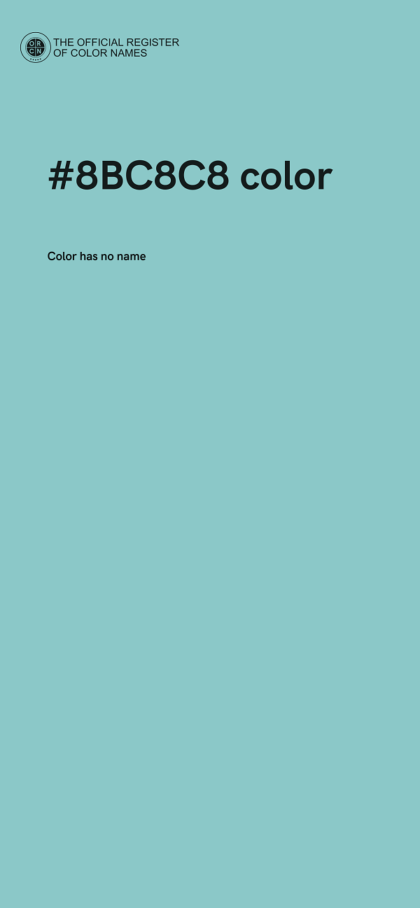#8BC8C8 color image