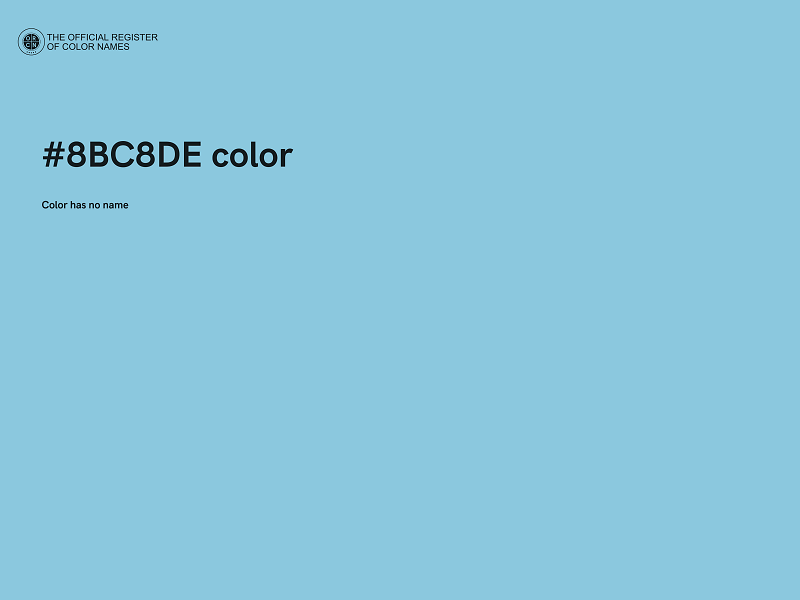 #8BC8DE color image