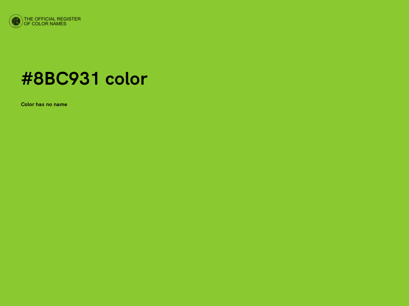 #8BC931 color image