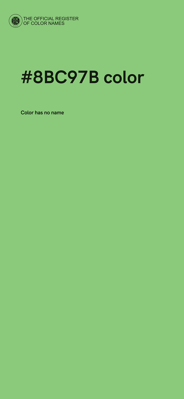 #8BC97B color image