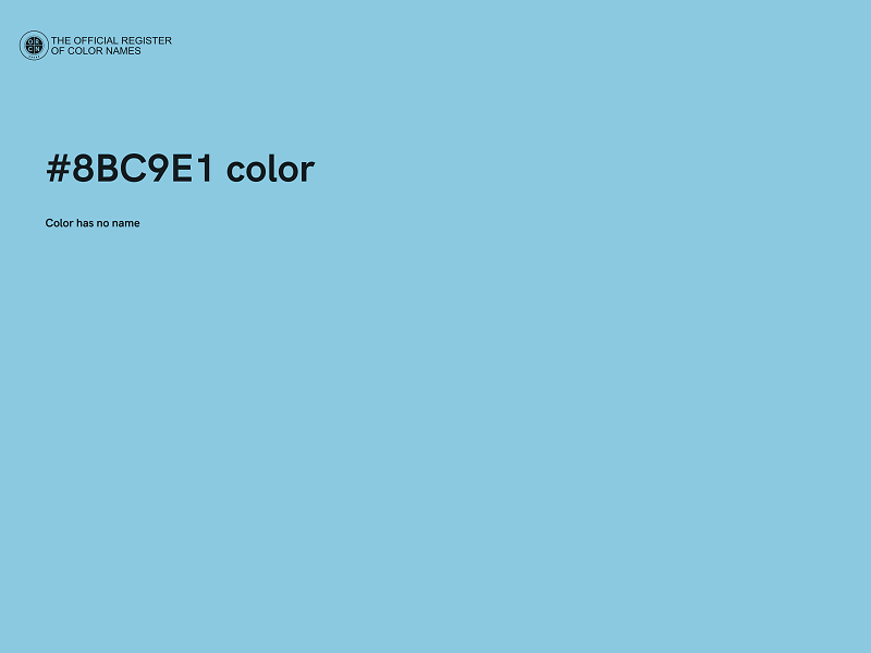 #8BC9E1 color image