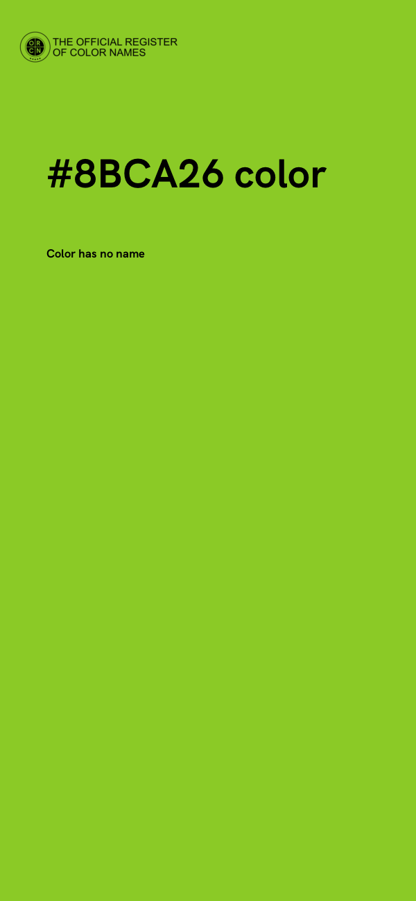 #8BCA26 color image