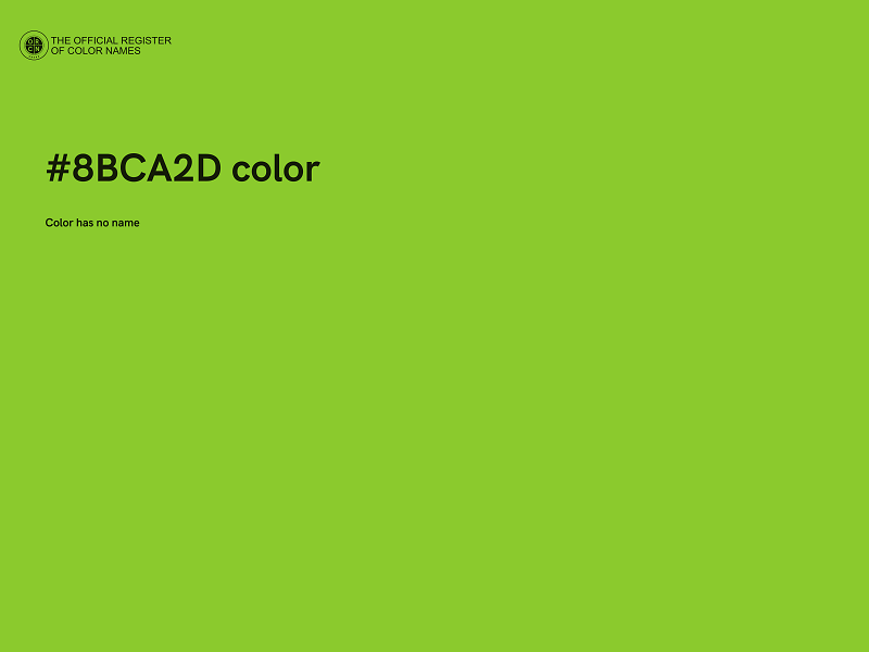 #8BCA2D color image
