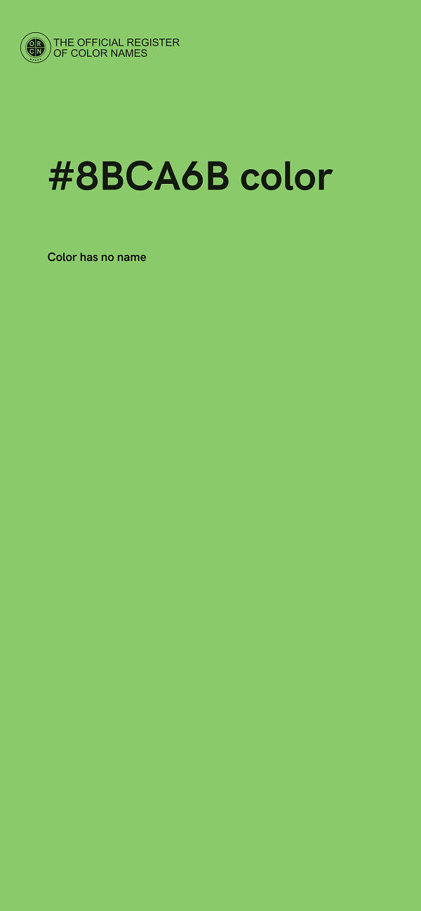 #8BCA6B color image