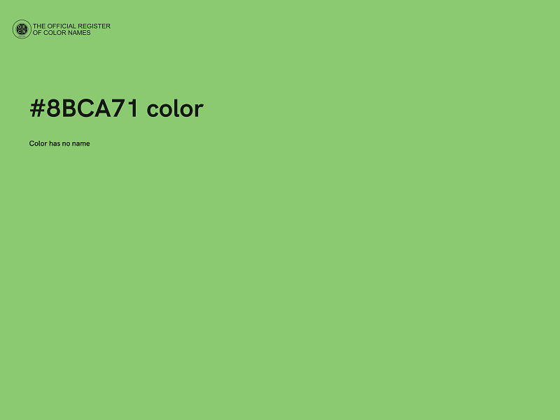 #8BCA71 color image