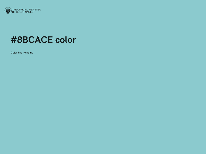 #8BCACE color image