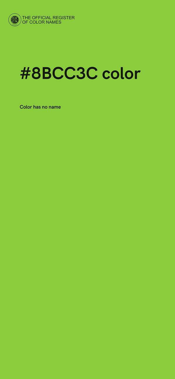 #8BCC3C color image