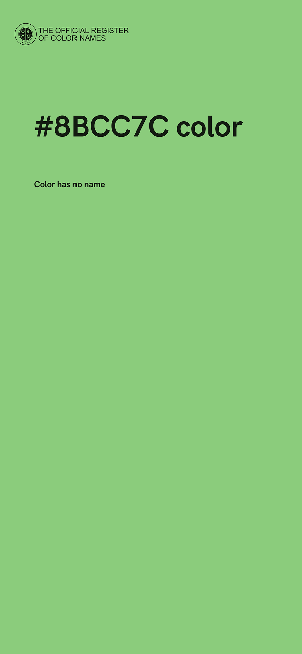 #8BCC7C color image