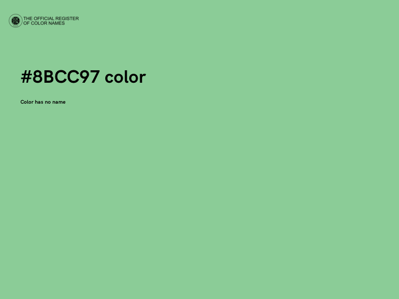 #8BCC97 color image