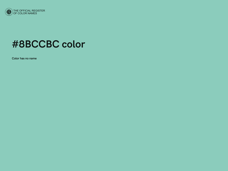 #8BCCBC color image