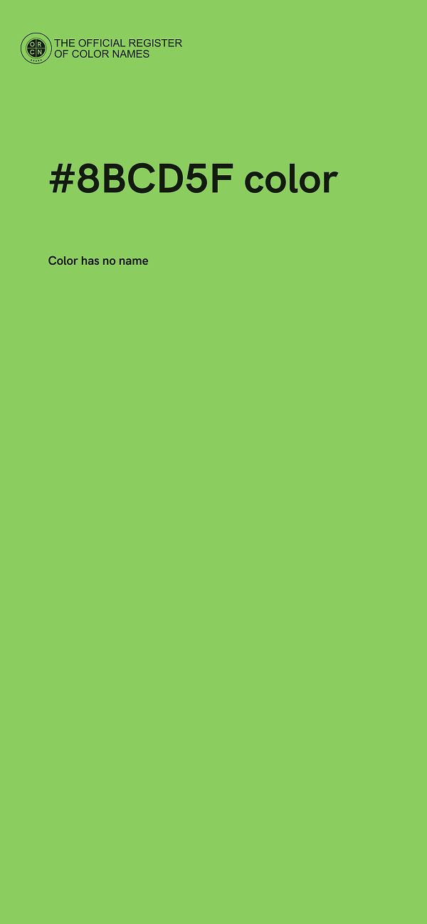 #8BCD5F color image