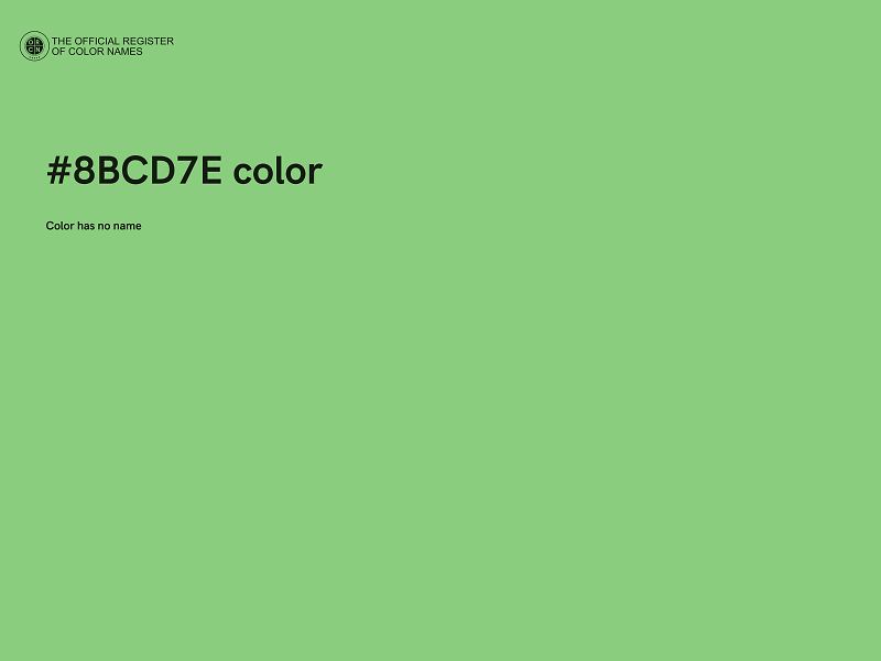 #8BCD7E color image