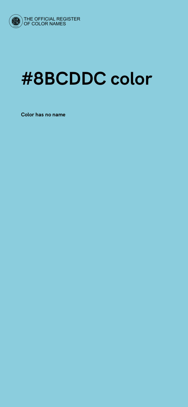 #8BCDDC color image