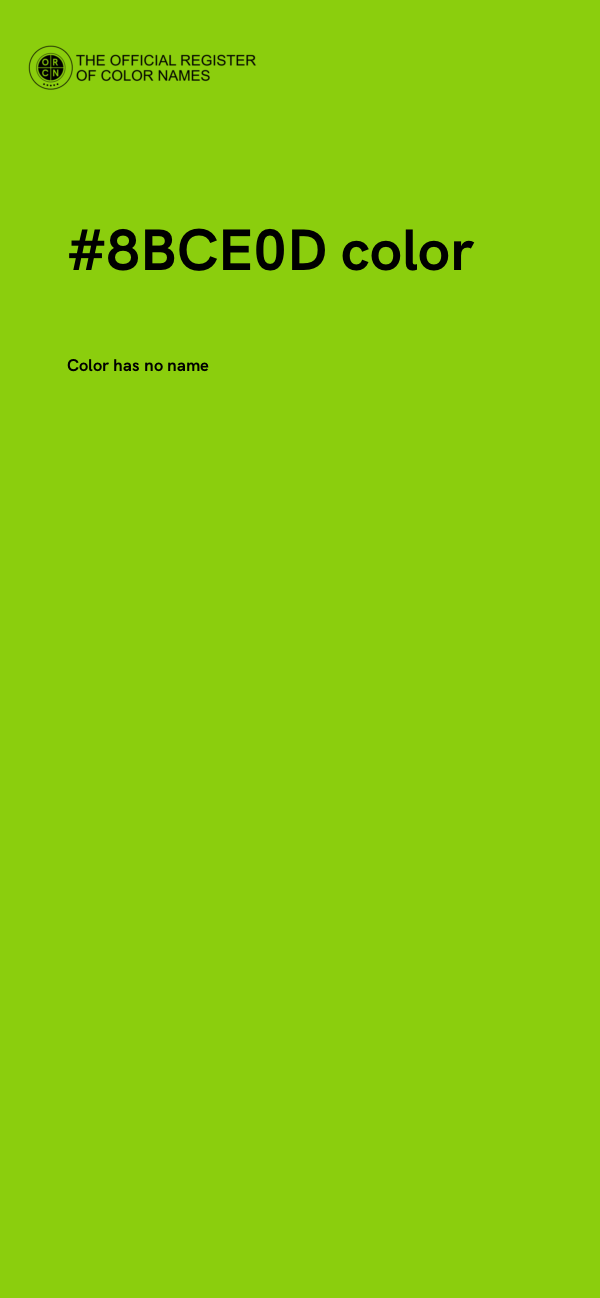 #8BCE0D color image