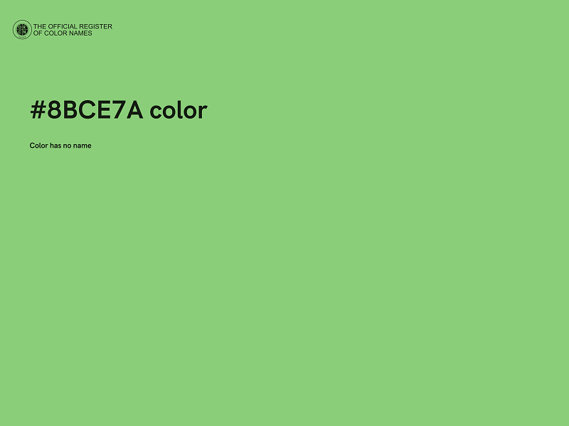 #8BCE7A color image