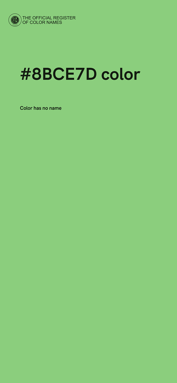 #8BCE7D color image