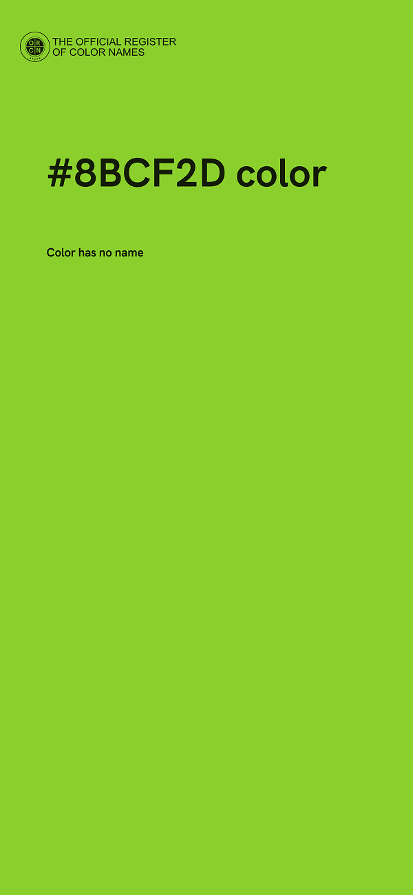 #8BCF2D color image