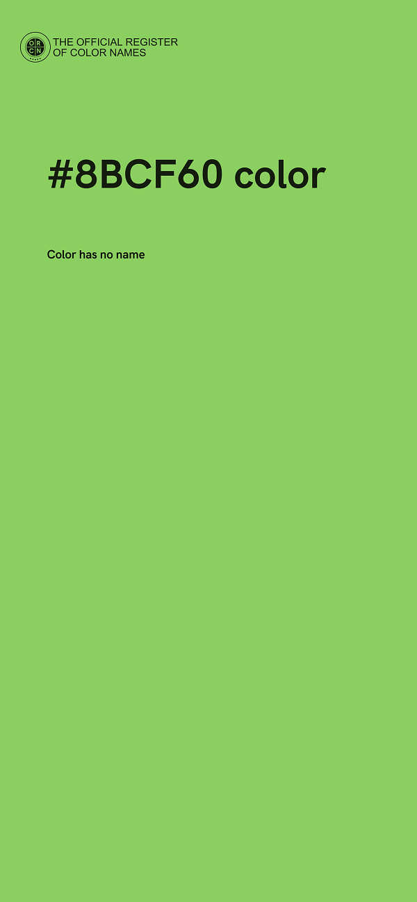 #8BCF60 color image
