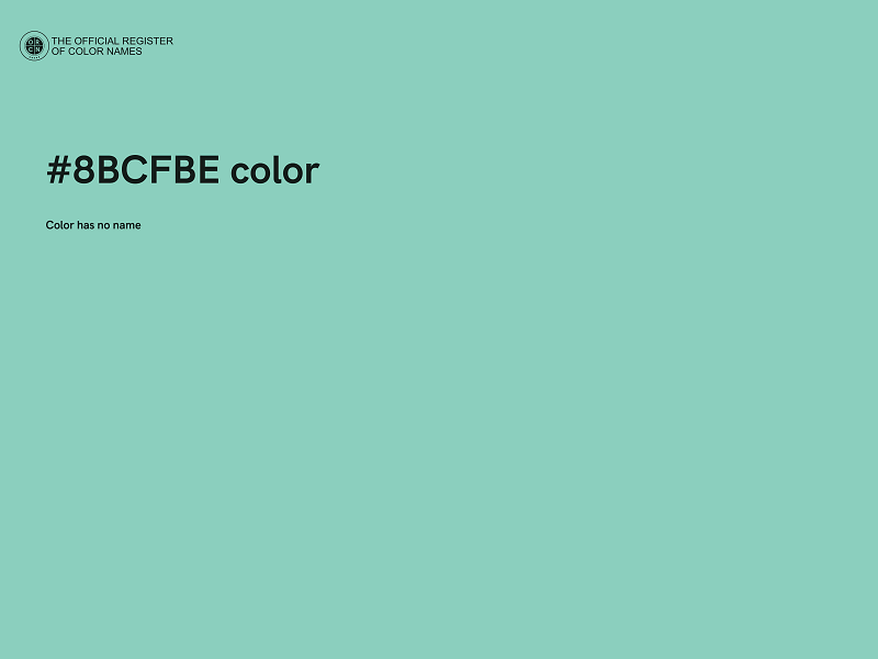 #8BCFBE color image