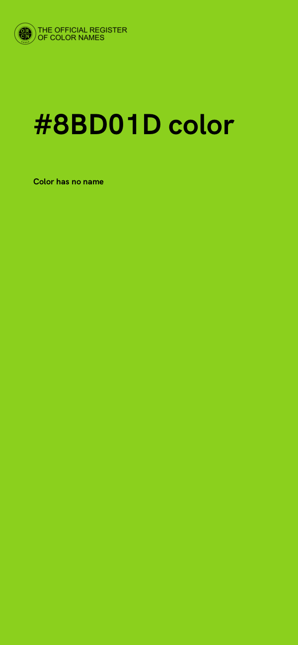 #8BD01D color image