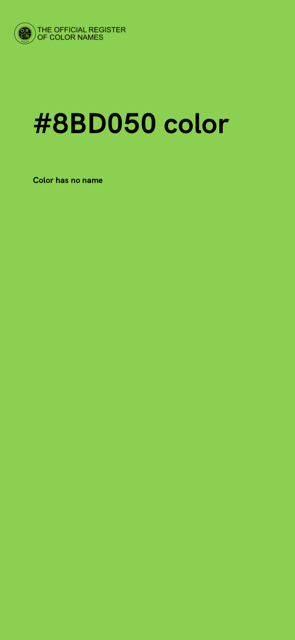 #8BD050 color image