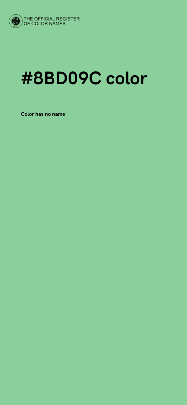 #8BD09C color image
