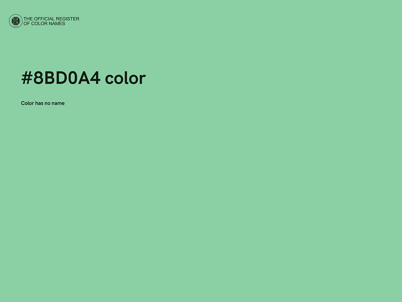 #8BD0A4 color image