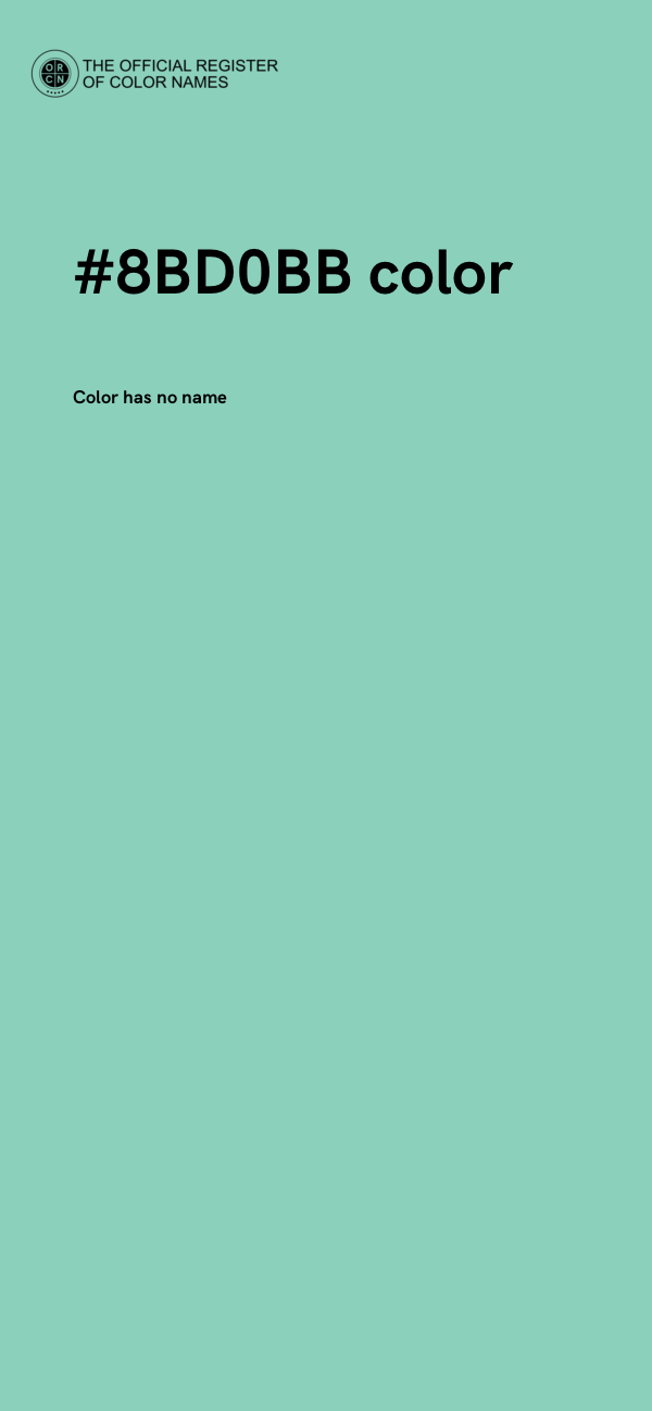 #8BD0BB color image