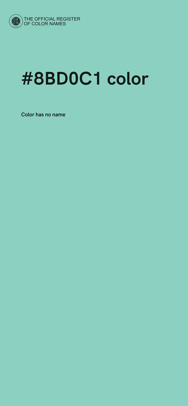 #8BD0C1 color image