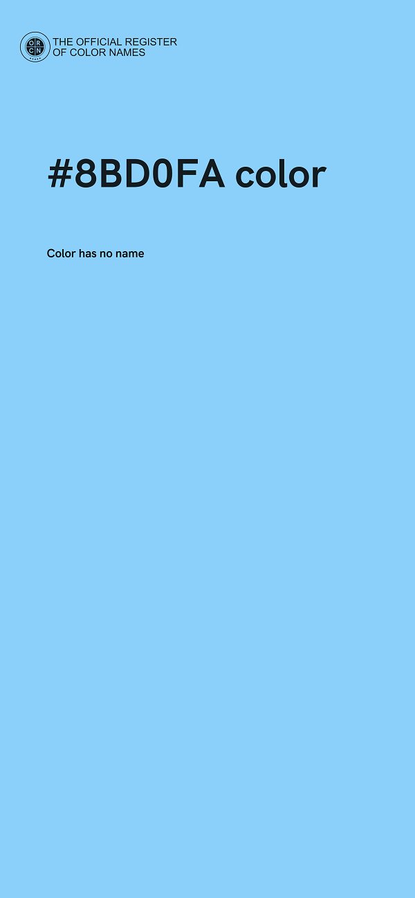 #8BD0FA color image