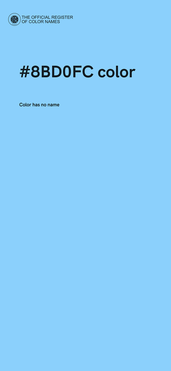 #8BD0FC color image