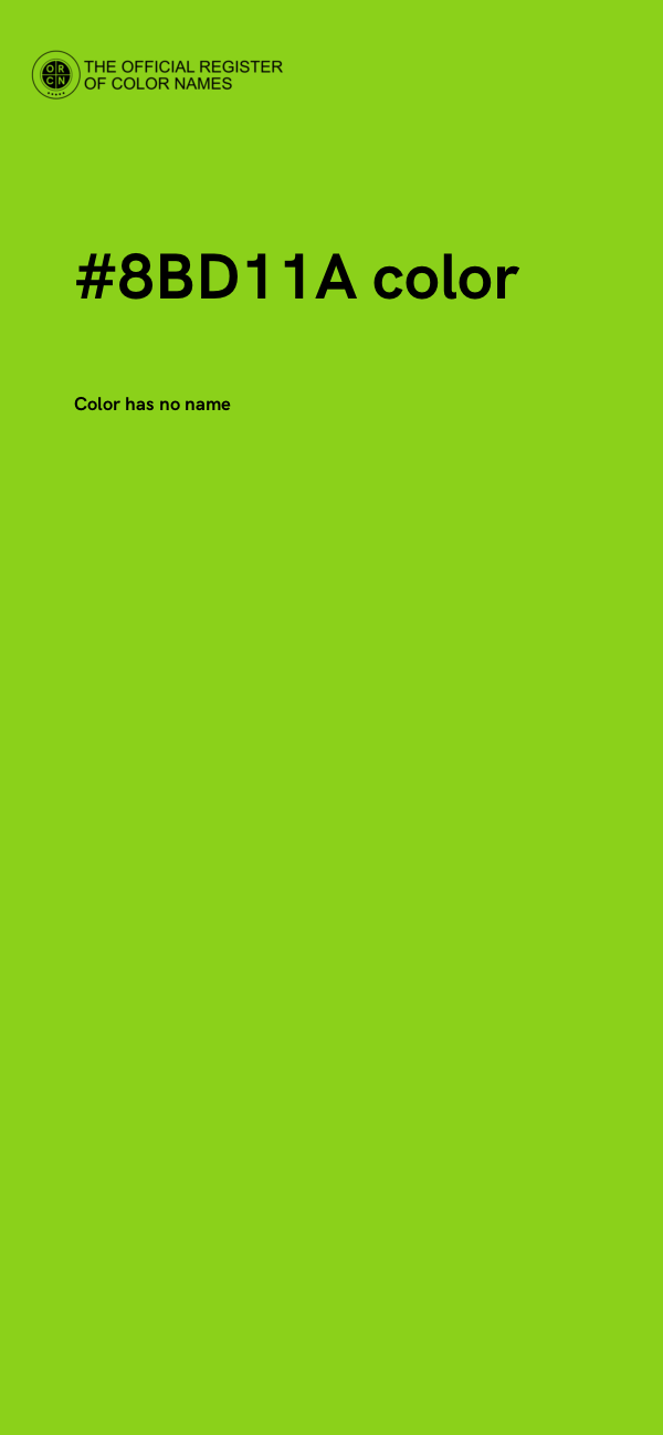 #8BD11A color image