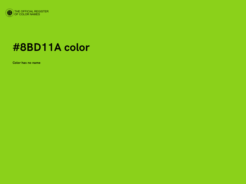 #8BD11A color image