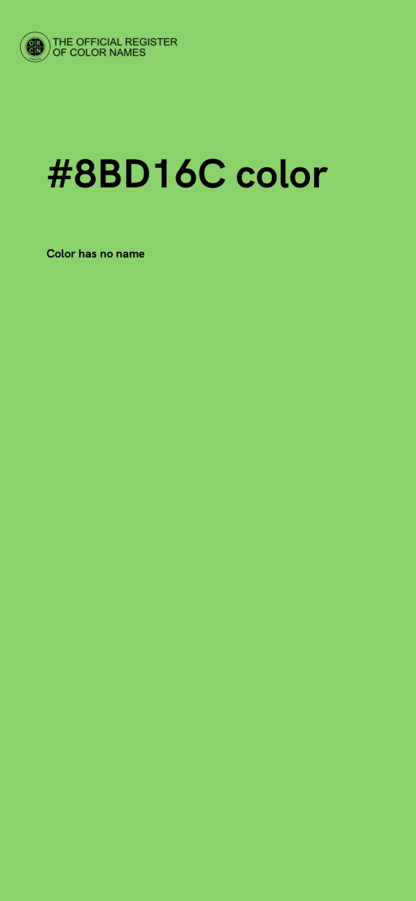#8BD16C color image