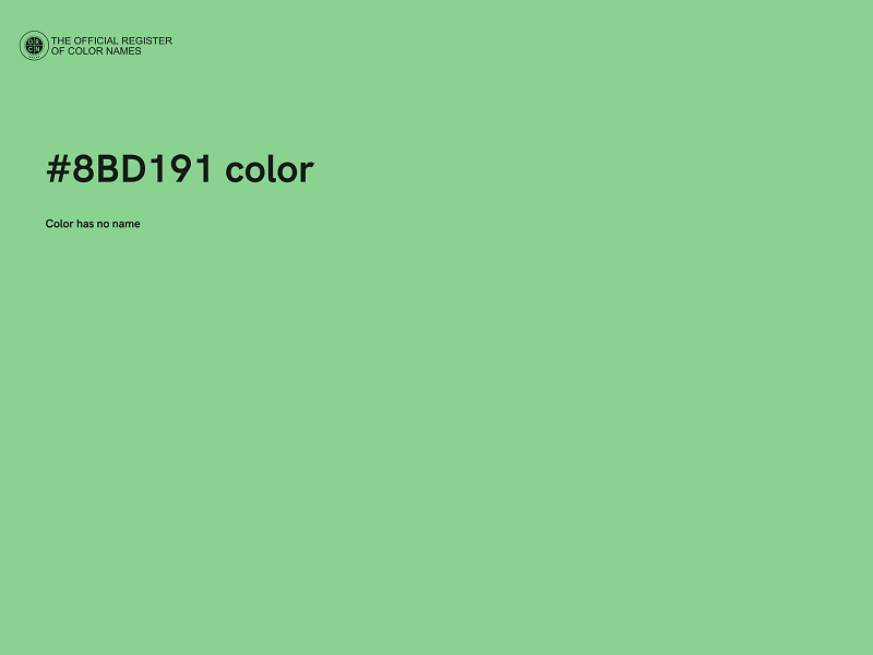 #8BD191 color image