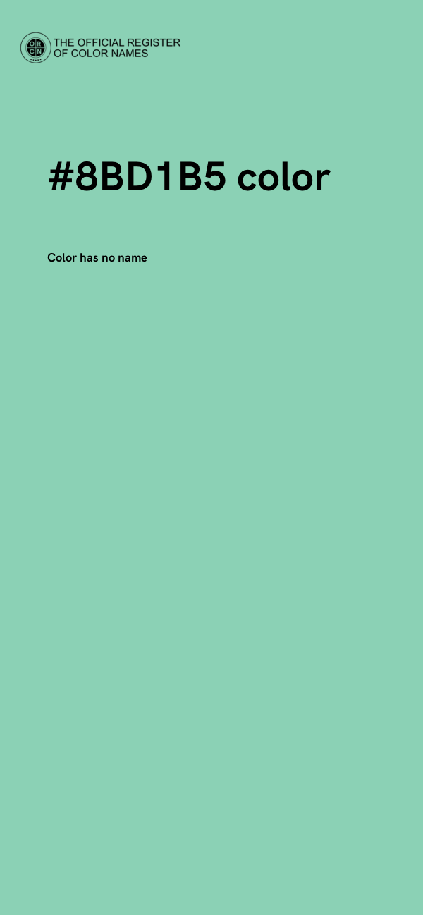 #8BD1B5 color image