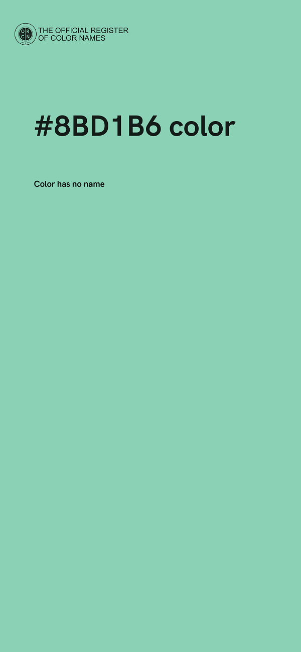 #8BD1B6 color image