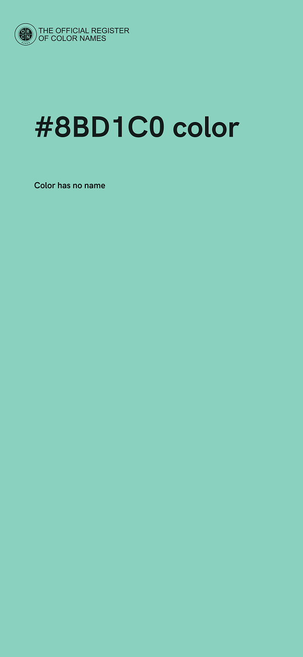 #8BD1C0 color image