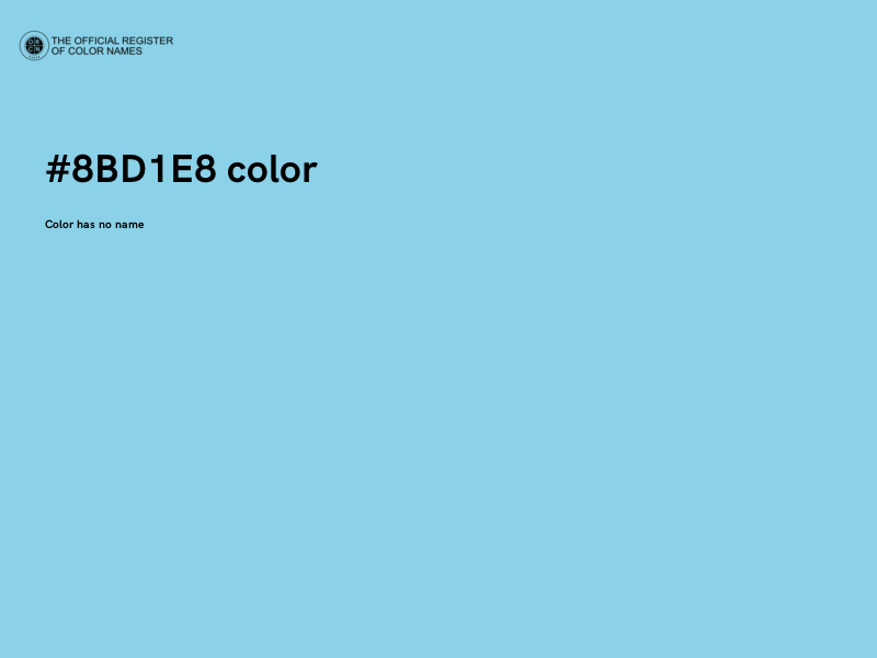 #8BD1E8 color image