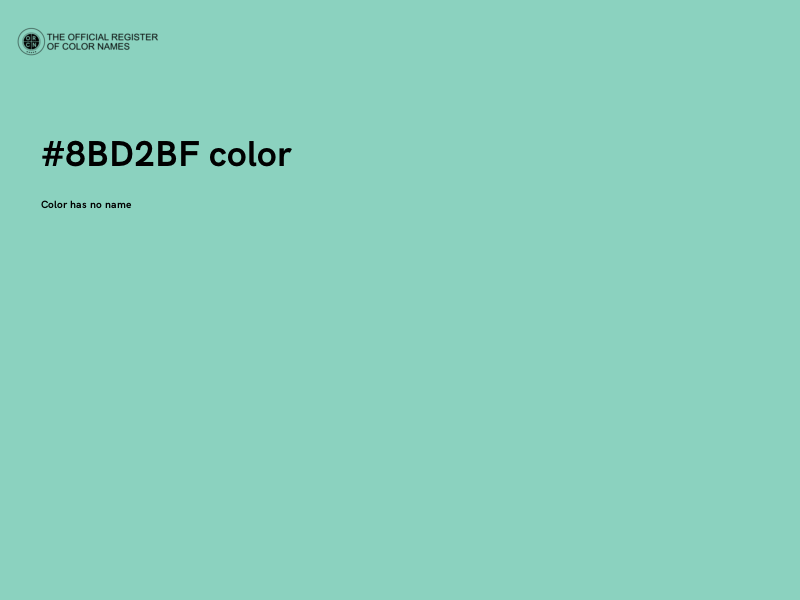 #8BD2BF color image