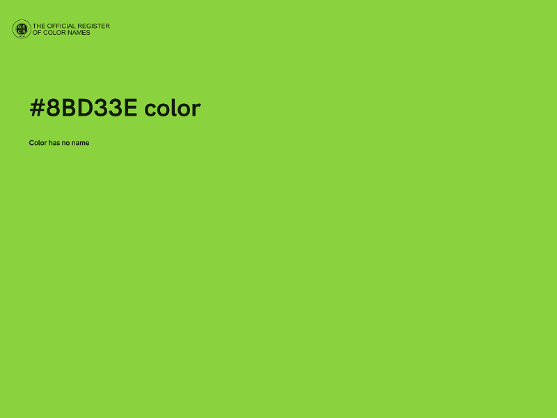 #8BD33E color image