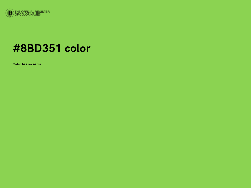 #8BD351 color image