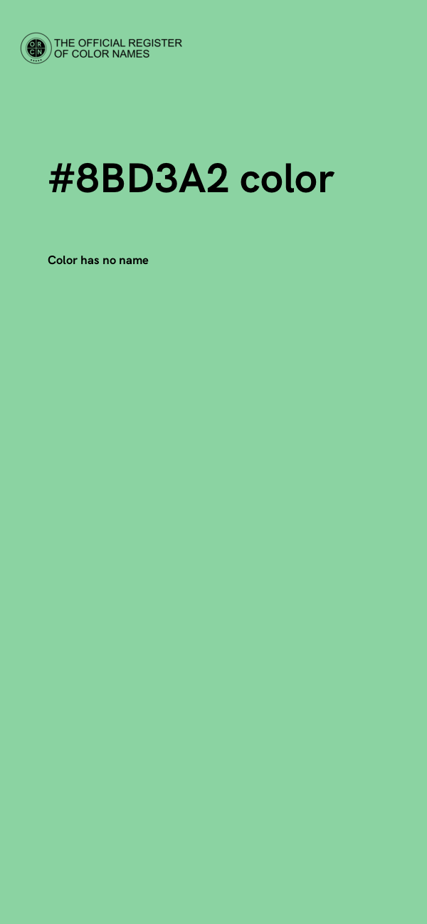 #8BD3A2 color image
